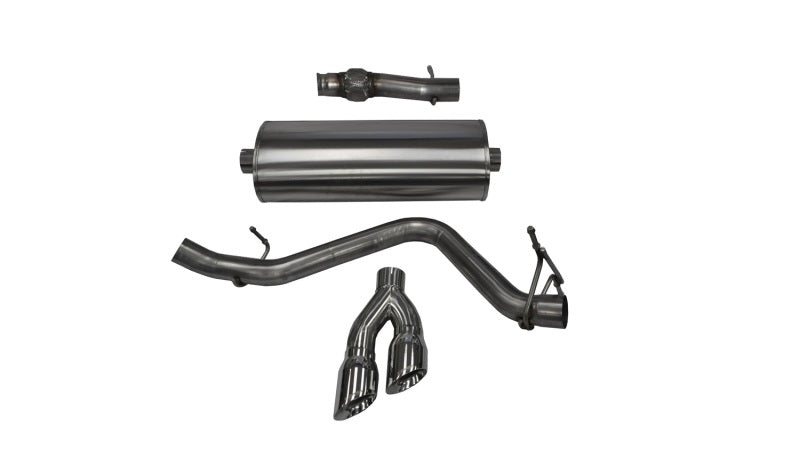 Corsa 14-19 GMC Sierra/Chevy Silv 1500 Reg. Cab/Std. Bed 5.3L V8 Polished Single Side CBExhaust