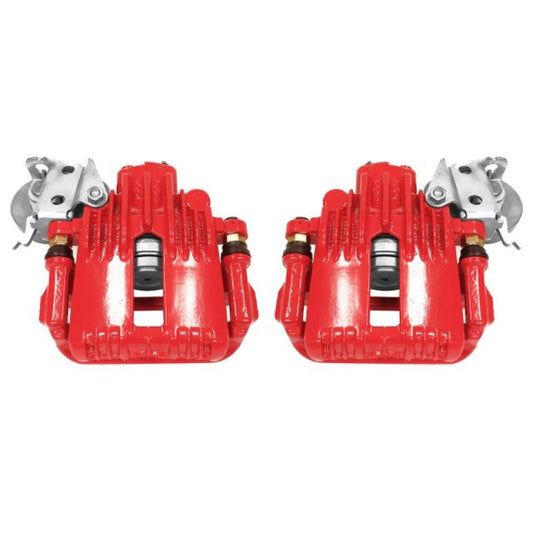Power Stop 93-97 Chevrolet Camaro Rear Red Calipers w/Brackets - Pair