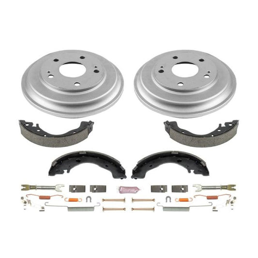 Power Stop 06-11 Honda Civic Coupe Rear Autospecialty Drum Kit