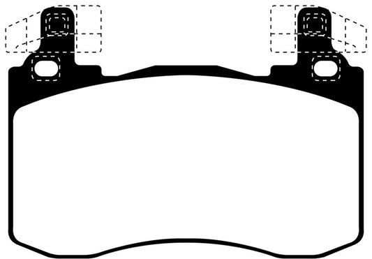 EBC 2017+ Kia Stinger 3.3L Twin Turbo Redstuff Front Brake Pads