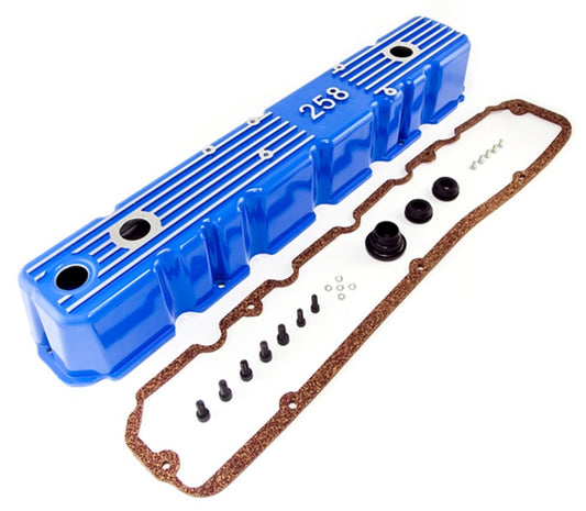 Omix Blue Aluminum Valve Cover 81-87 CJ & Wrangler