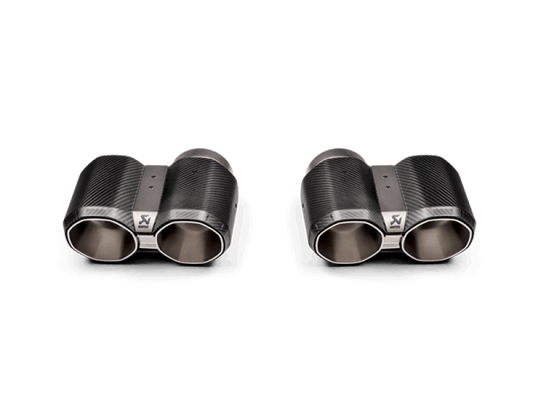 Akrapovic 2021+ BMW G87 M2, G80 M3 & G82 M4 Octagonal Carbon Design Tail Pipe Set